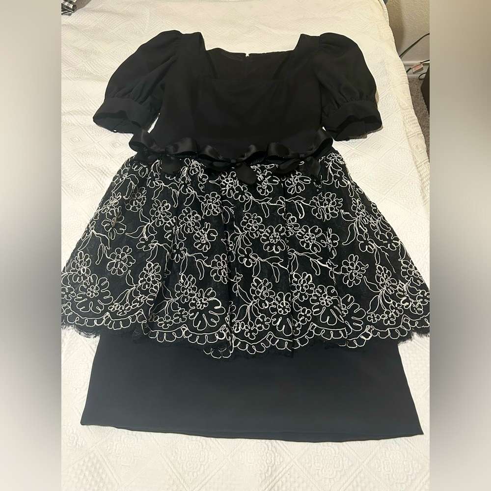 Michael Vovarese Dress (black and white)